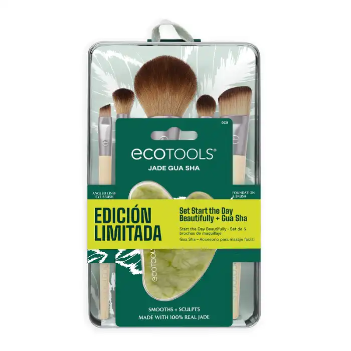 ¡20% DTO! Set de Brochas Start the Day Beautifully + Gua Sha - Ecotools - Comparador de precios