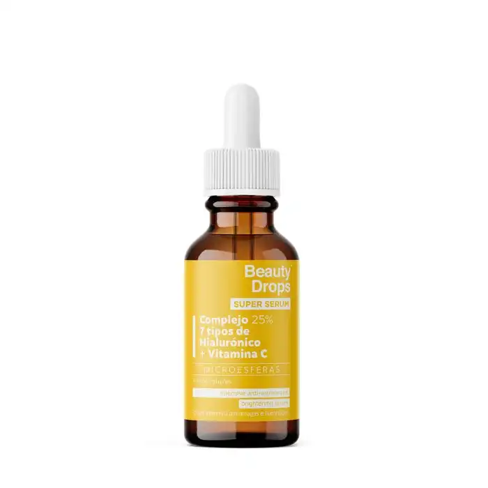 ¡33% DTO! Super Sérum Intensivo Antiarrugas e Iluminador Ácido Hialurónico + Vitamina C 30 ml - Beauty Drops - Comparador de precios