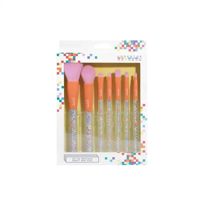 ¡40% DTO! Set de Brochas Sweet - Cute - Under The Rainbow - Comparador de precios