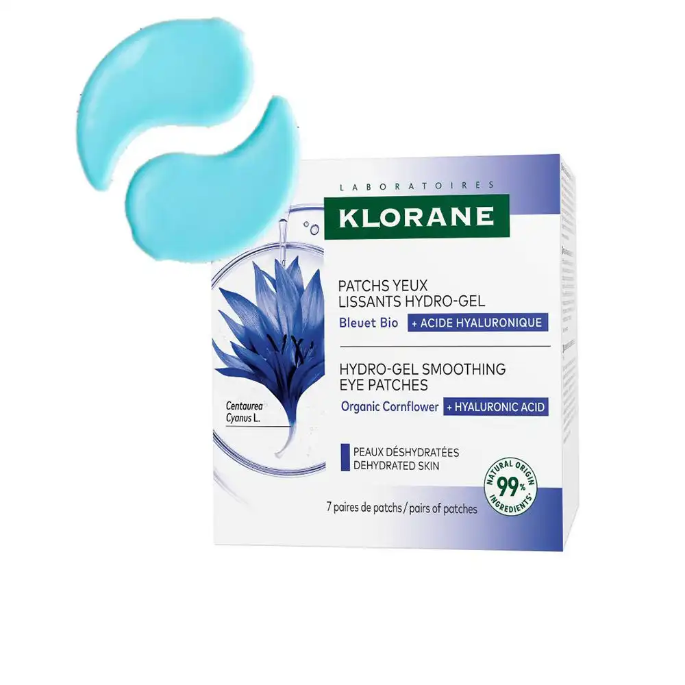 Aciano & Ácido Hialurónico parches de ojos alisadores hidro gel 7 u - Klorane - Comparador de precios