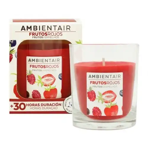 Ambientair - Vela Vaso Frutos Rojos Ambientadores 100 g unisex - Ambientair - Comparador de precios