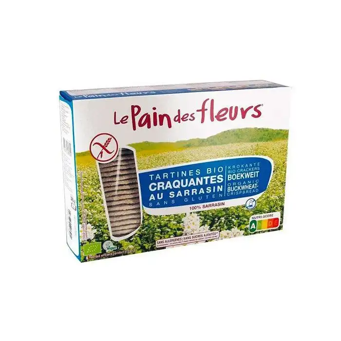 Crackers Crujientes Sarraceno Sin Sal Le Pain des Fleurs 300 gr - Biocop - Comparador de precios