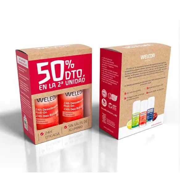 Duplo Granada 24H Desodorante Roll On - Weleda - Comparador de precios