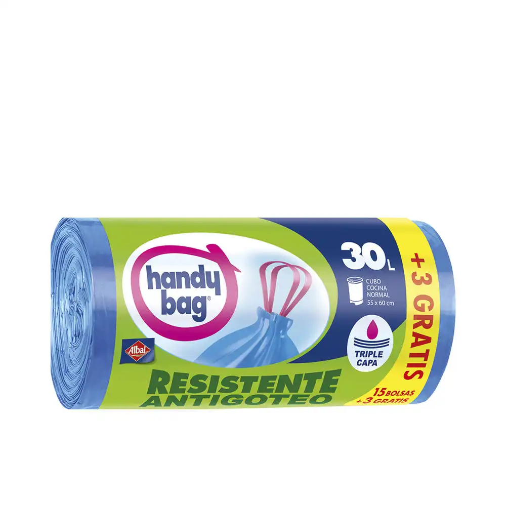 Handy Bag Antibacterias bolsa basura 30 litros 18 u - Albal - Comparador de precios