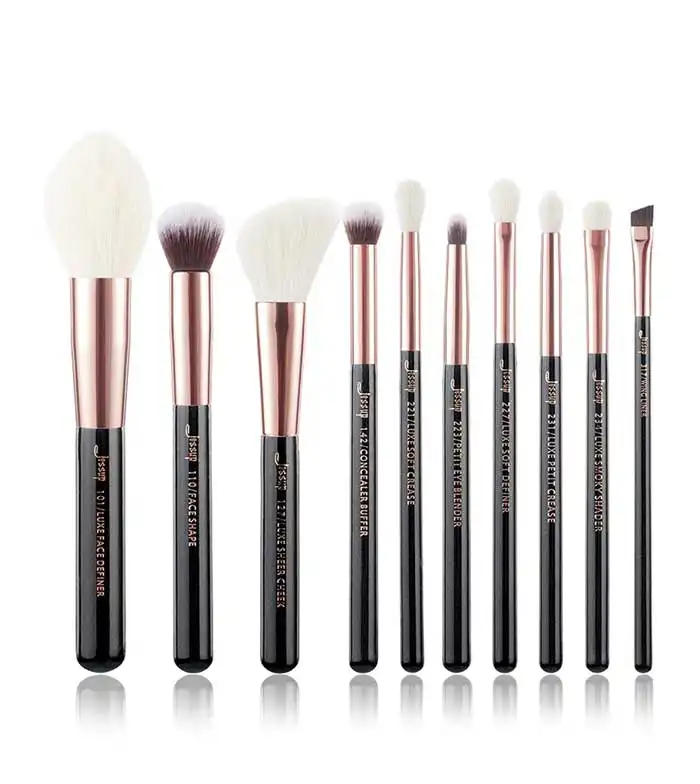 Jessup Beauty - Set de brochas 10 piezas - T163: Black/Rose Gold - Jessup Beauty - Comparador de precios