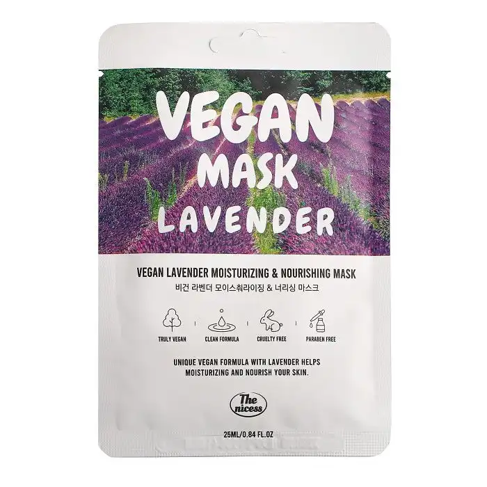 Mascarilla Facial Vegan Lavender Moisturizing - Nourishing Mask 25 ml - The Nicess - Comparador de precios