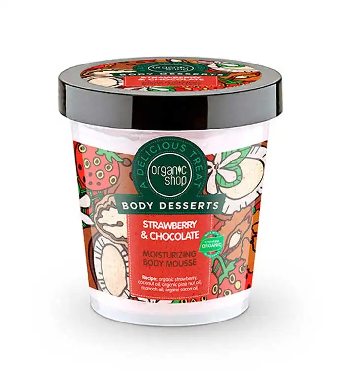 Organic Shop - *Body Desserts* - Mousse corporal - Fresa y chocolate - Organic Shop - Comparador de precios