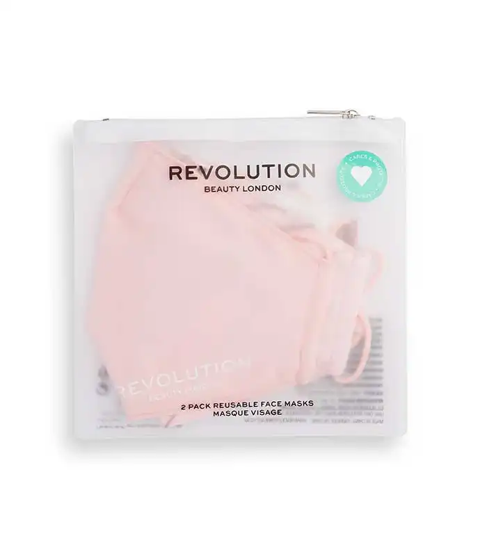 Revolution - Pack de 2 mascarillas de tela reutilizables - Pink - Makeup Revolution - Comparador de precios