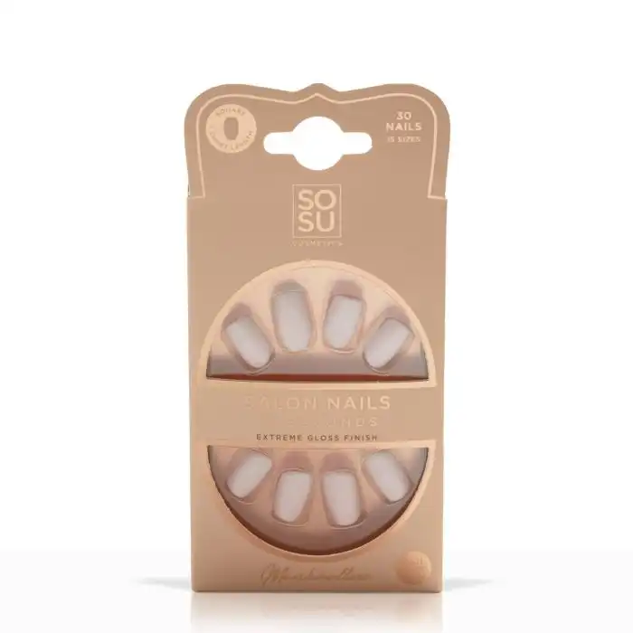 Salon Nails In Seconds Uñas Postizas Marshmallow - Sosu - Comparador de precios