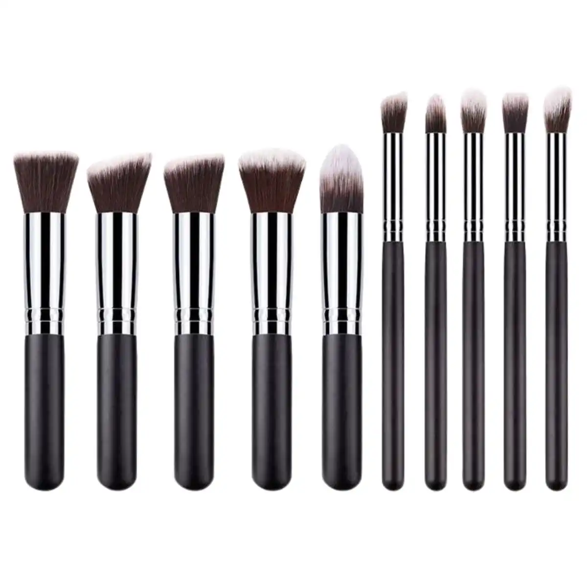 Technique PRO Set de Brochas de Maquillaje, Plata/Negro - 10 Piezas Set de brochas Technique PRO Set de Brochas de Maquillaje, Plata/Negro - 10 Piezas - Technique Pro - Comparador de precios