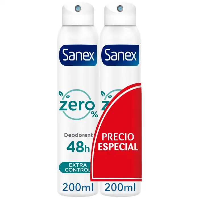 Zero Desodorante Spray Extra Control 200 ml - Sanex - Comparador de precios