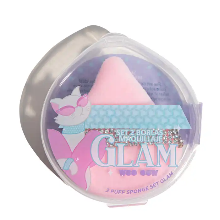 Set 2 Borlas de Maquillaje Glam 2.7 gr - Woo oow - Comparador de precios
