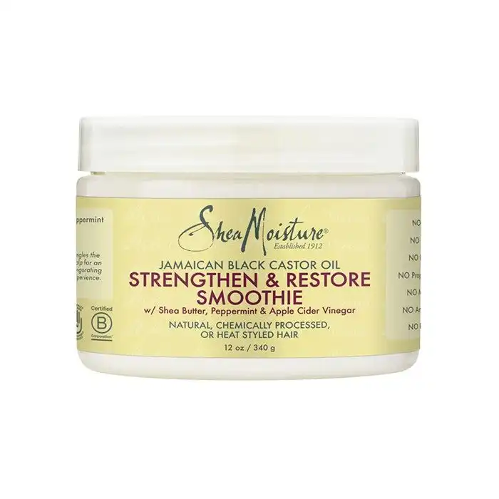 Crema de Peinado Strengthen - Restore Smoothie Jamaican Balck Castor Oil 340 gr - Shea Moisture - Comparador de precios
