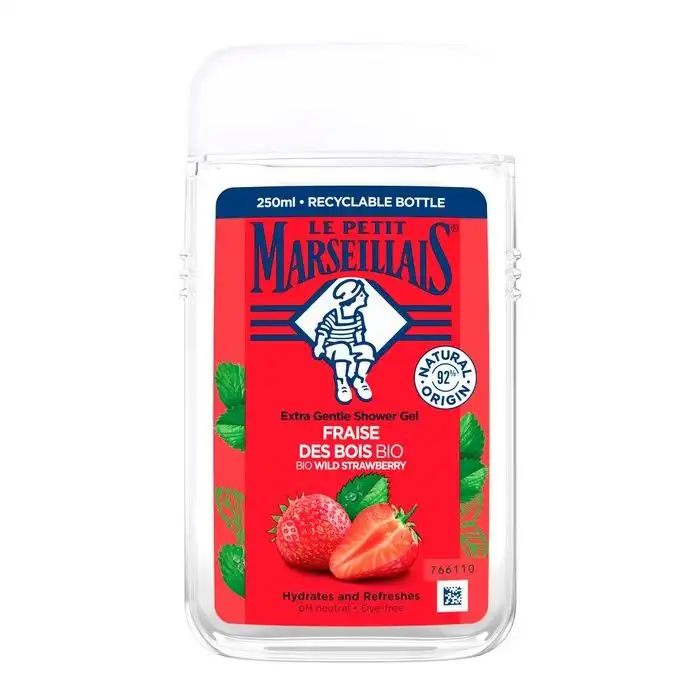 Gel de Ducha con Fresas Silvestres BIO 250 ml - LE PETIT MARSEILLAIS - Comparador de precios
