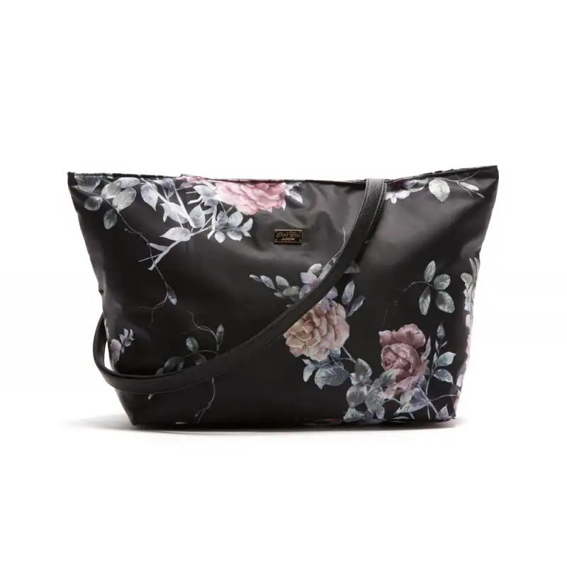 Kamma Tote Bag Black W/flower - Jjdk - Comparador de precios