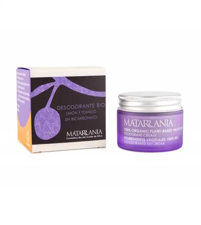 Matarrania - Desodorante en crema sin bicarbonato Bio 30ml - Limón y tomillo - Matarrania - Comparador de precios