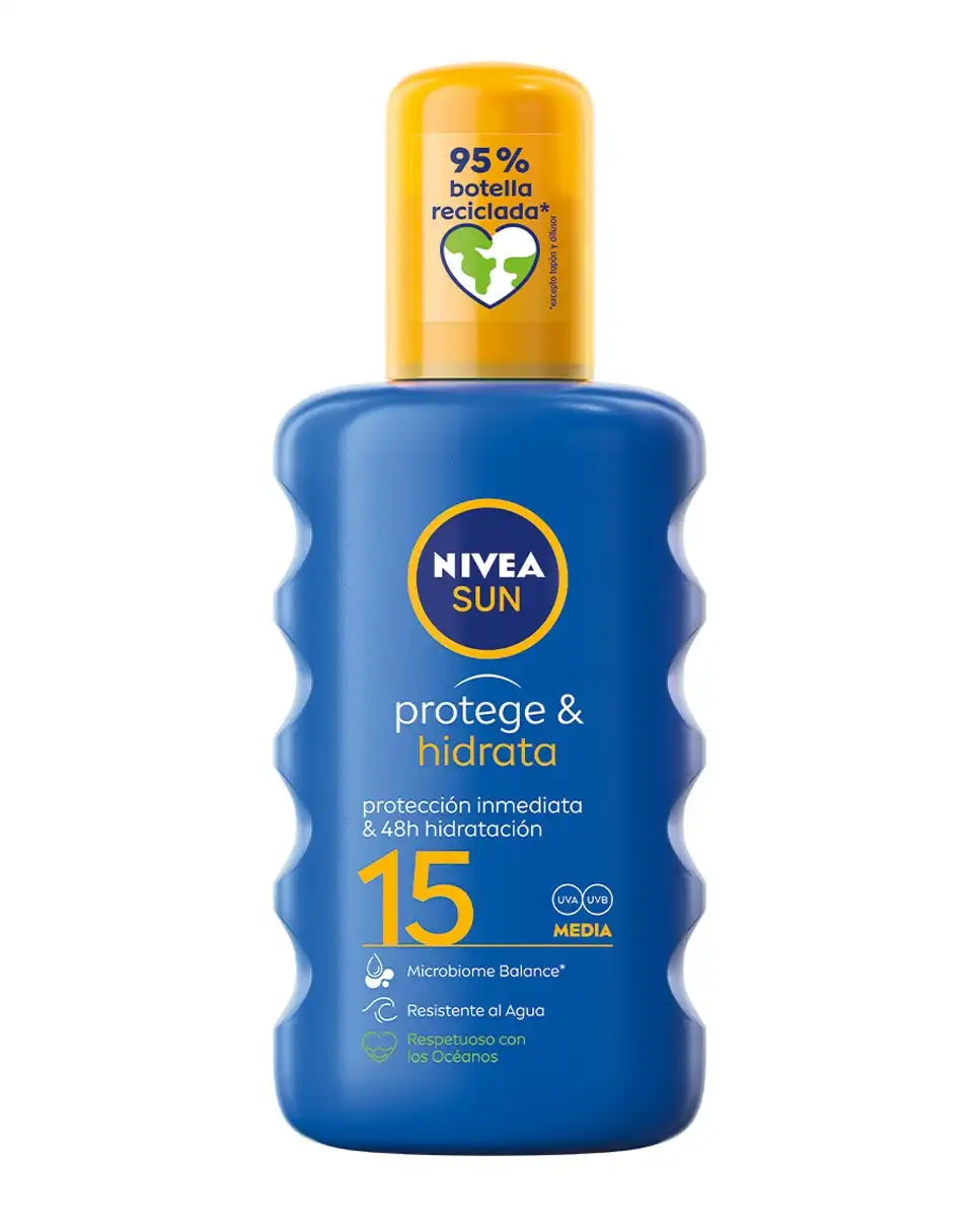 NIVEA - Leche Solar En Spray Protege & Hidrata SPF 15 Sun - Nivea - Comparador de precios