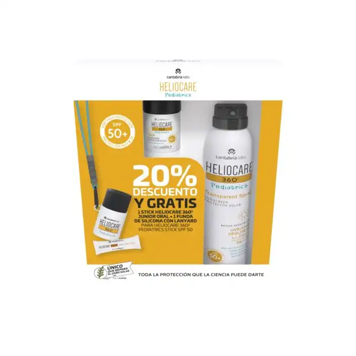 Pack Heliocare 360º Pediatrics Stick Facial + Spray Fotoprotector + Regalos 200 ml - Cantabria Labs - Comparador de precios