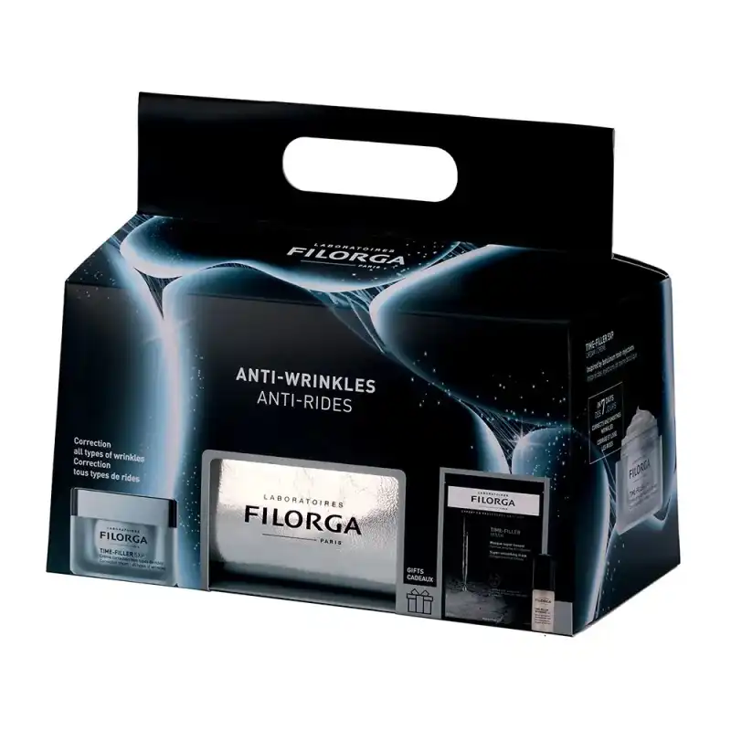 Set Antiarrugas Time-filler 5xp Crema 50ml + Regalo Mask 20ml + Sérum 5ml + Neceser - Filorga - Comparador de precios