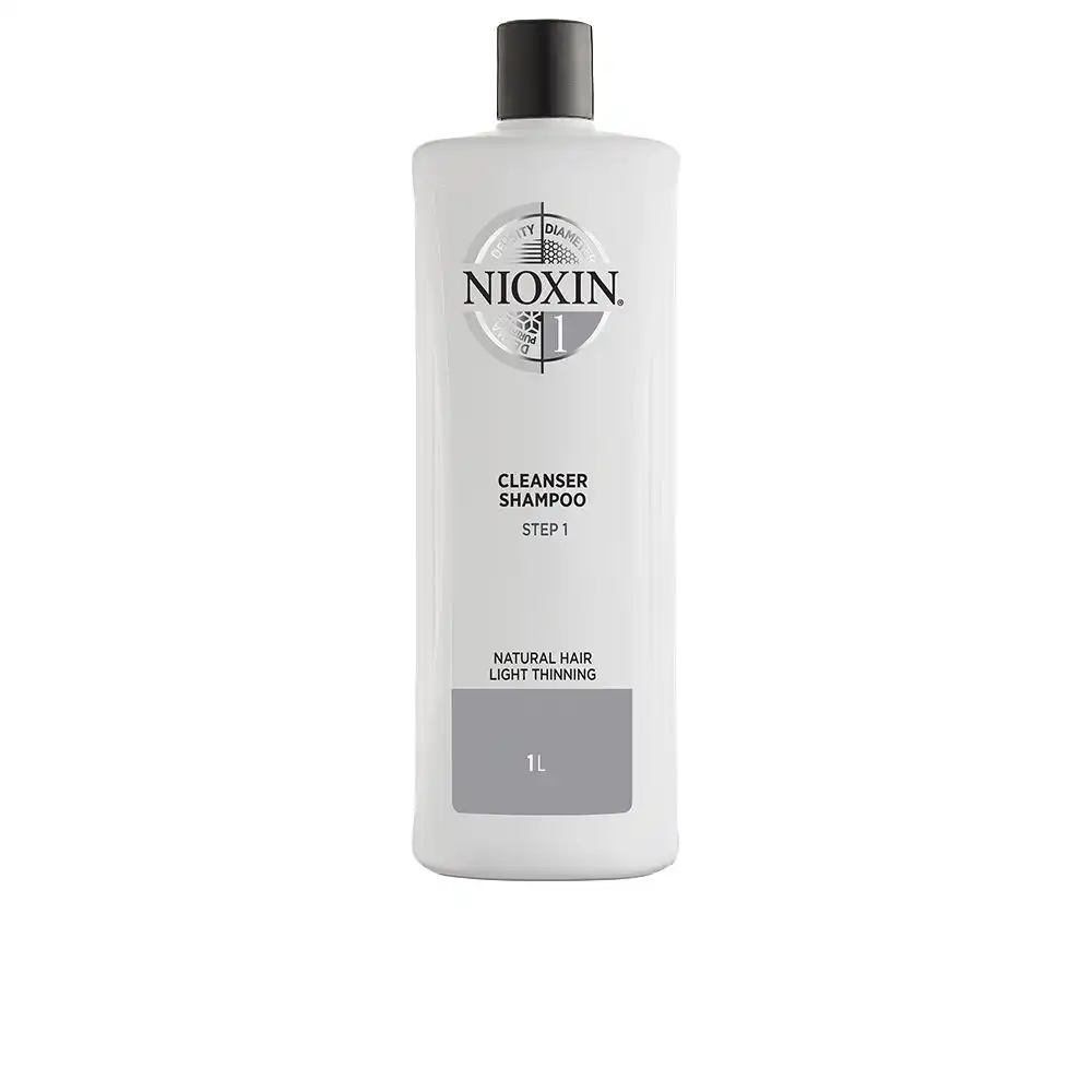 Sistema 1 - Champú - Cabello Natural con Perdida Ligera de Densidad - Paso 1 1000 ml - Nioxin - Comparador de precios