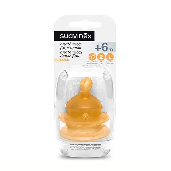 Tetina Anatómica Flujo Denso - Suavinex - Comparador de precios