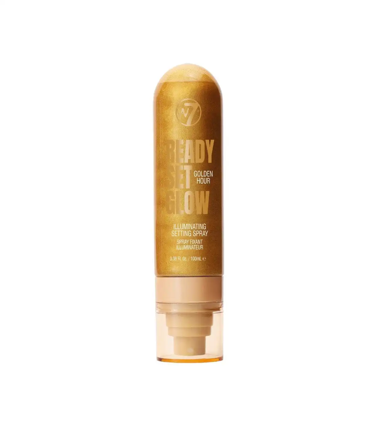 W7 Cosmetics - Spray fijador de maquillaje Ready, Set, Glow - Golden Hour - W7 - Comparador de precios