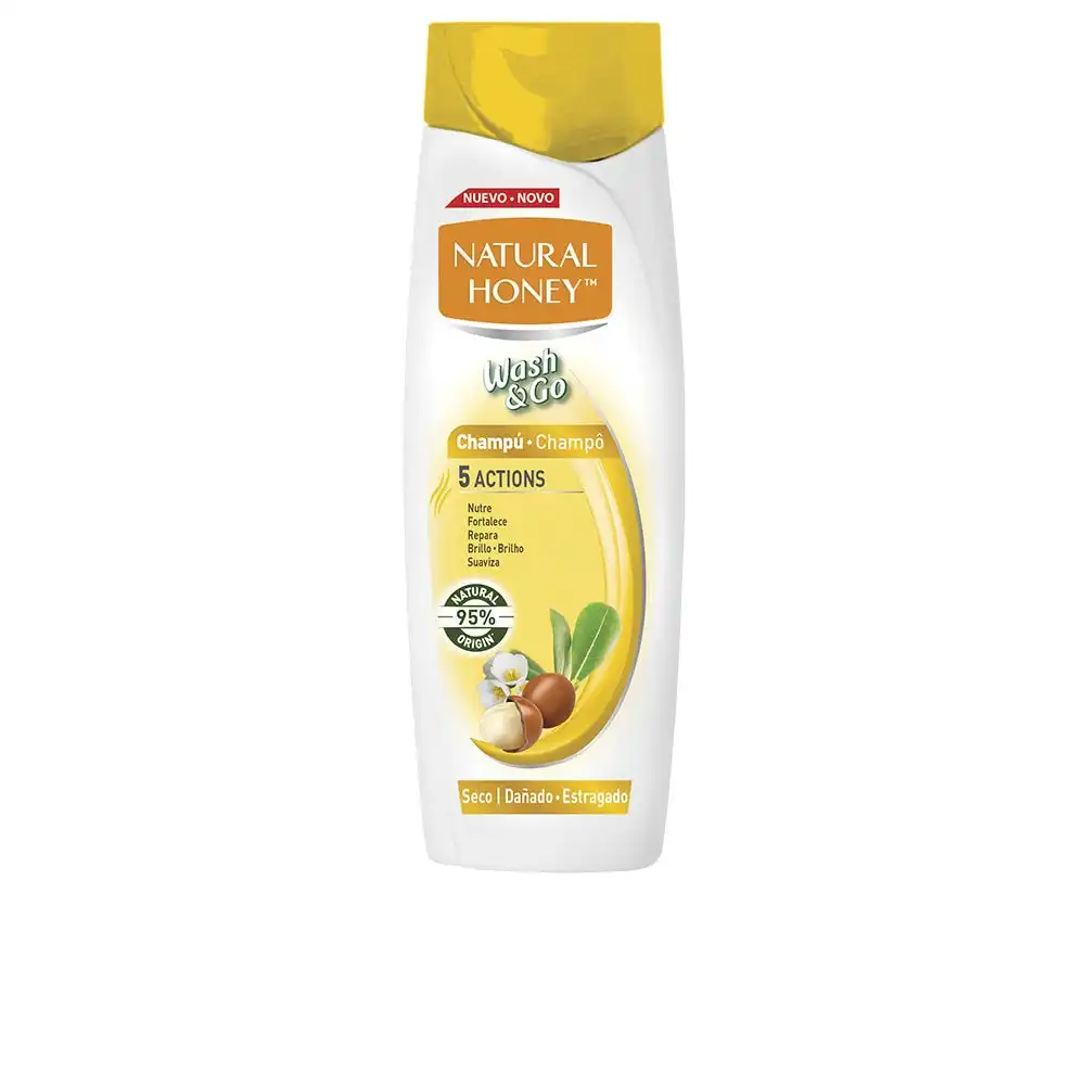 WASH & GO champú cabello dañado Champú capilar 400 ml - Natural Honey - Comparador de precios