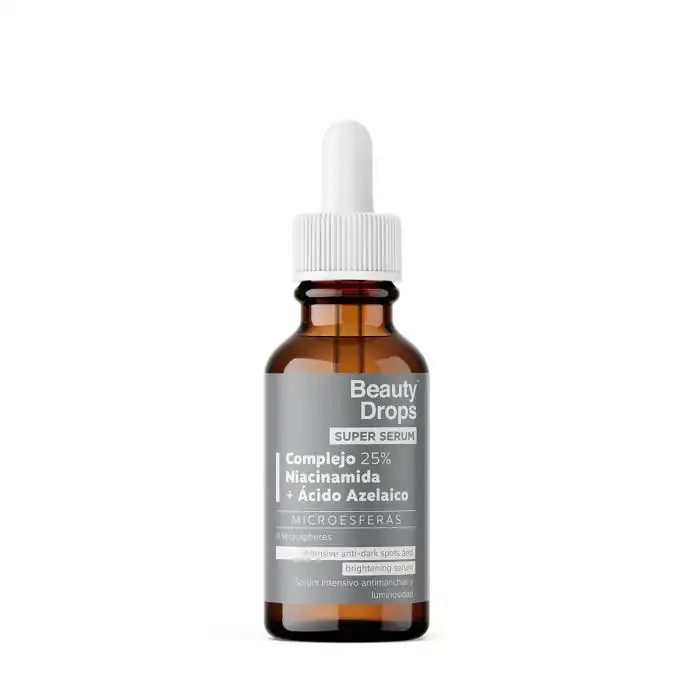 ¡33% DTO! Super Sérum Intensivo Antimanchas y Luminosidad Niacinamida + Ácido Azelaico 30 ml - Beauty Drops - Comparador de precios