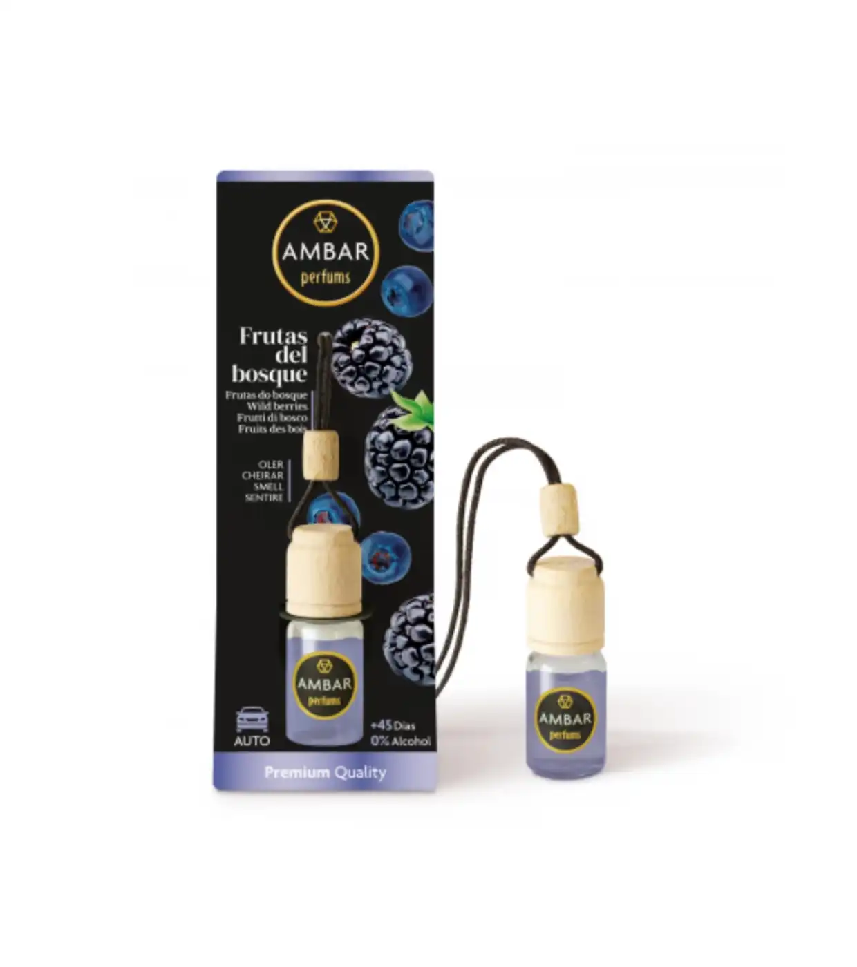 AMBAR Perfums - Ambientador para coche - Frutas del bosque - Ambar Perfums - Comparador de precios