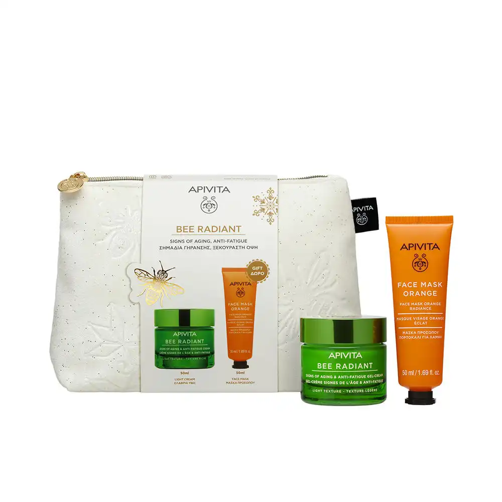 Bee Radiant GEL-CREMA Signos De Envejecimiento Y Antifatiga Estuche 2 pz - Apivita - Comparador de precios