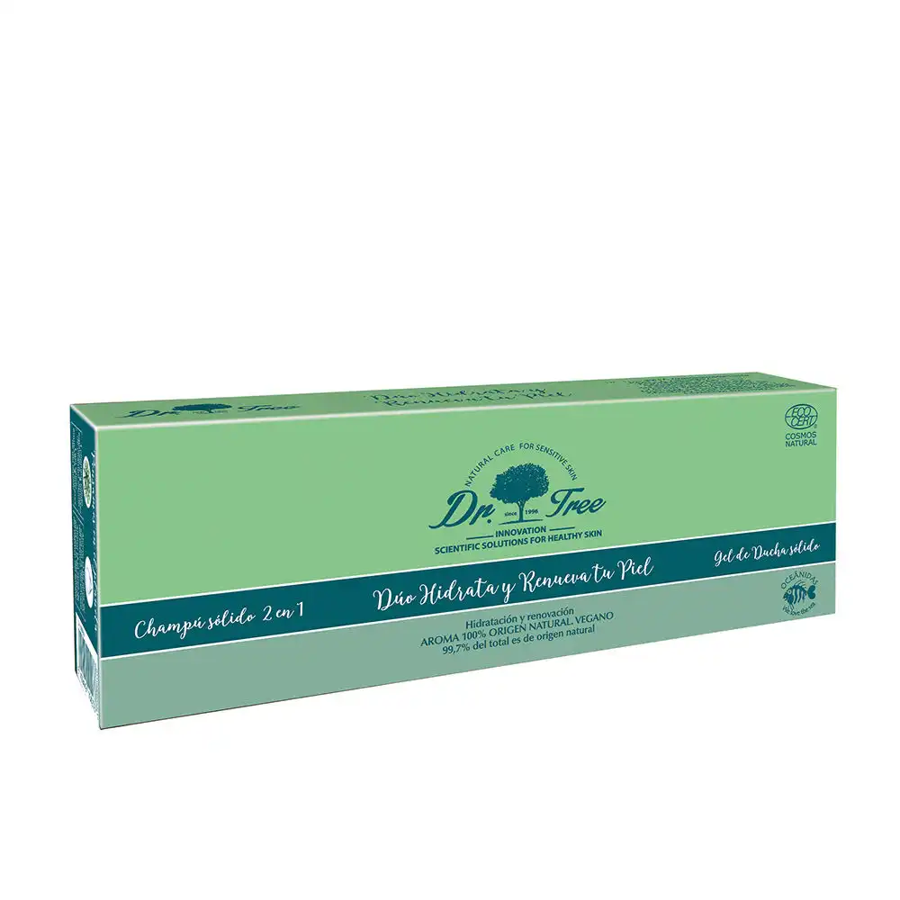 Champú Y Gel Sólidos Natural Hidrata Y Renueva Piel Sensible Estuche 2 pz - Dr. Tree - Comparador de precios