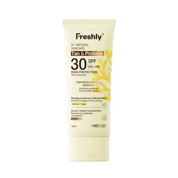 D+ Natural Suncare Tan & Protect Spf 30 - Freshly Cosmetics - Comparador de precios