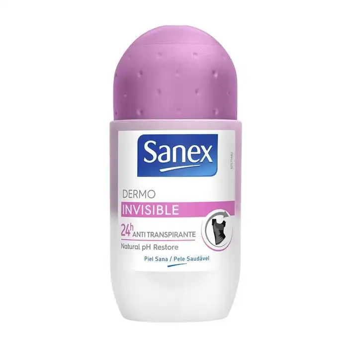 Desodorante Roll On Dermo Invisible 50 ml - Sanex - Comparador de precios