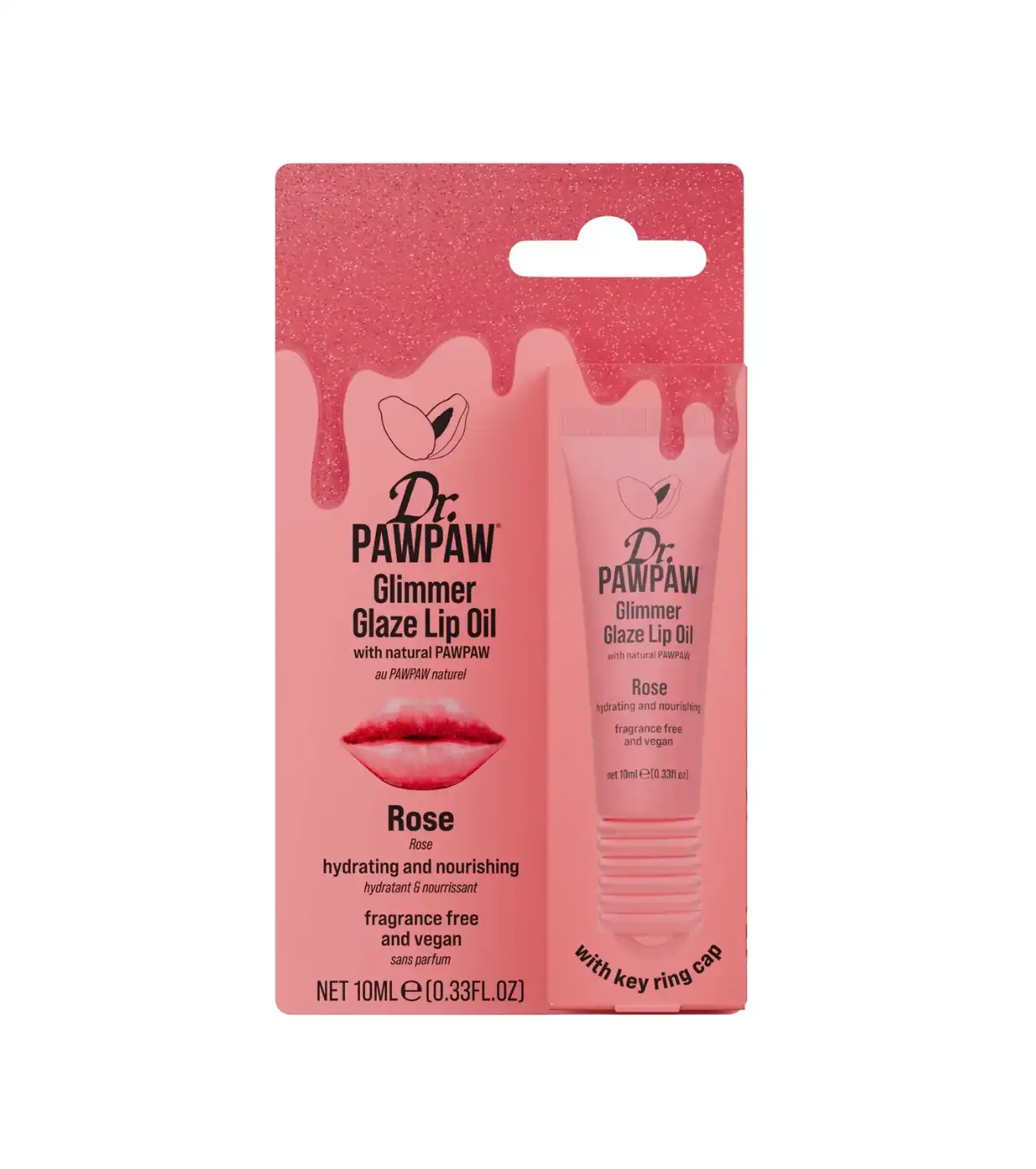 Dr. PAWPAW - Aceite labial Glimmer Glaze - Rose - Dr PawPaw - Comparador de precios