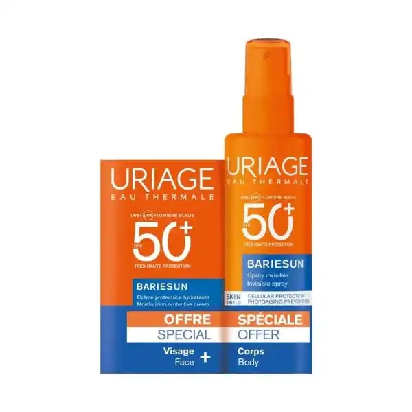 Duo Crema F50+ 50Ml+Spray F50+ Bariesun - Uriage - Comparador de precios
