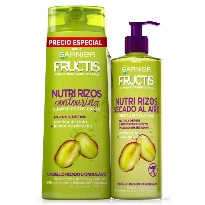 Fructis Nutri Rizos Champú y Crema de Peinado - Garnier - Comparador de precios