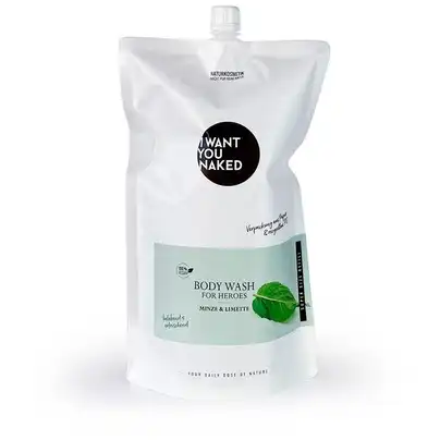 I WANT YOU NAKED Menta y lima For Heroes Body Wash Rellenar 1000.0 ml - I WANT YOU NAKED - Comparador de precios