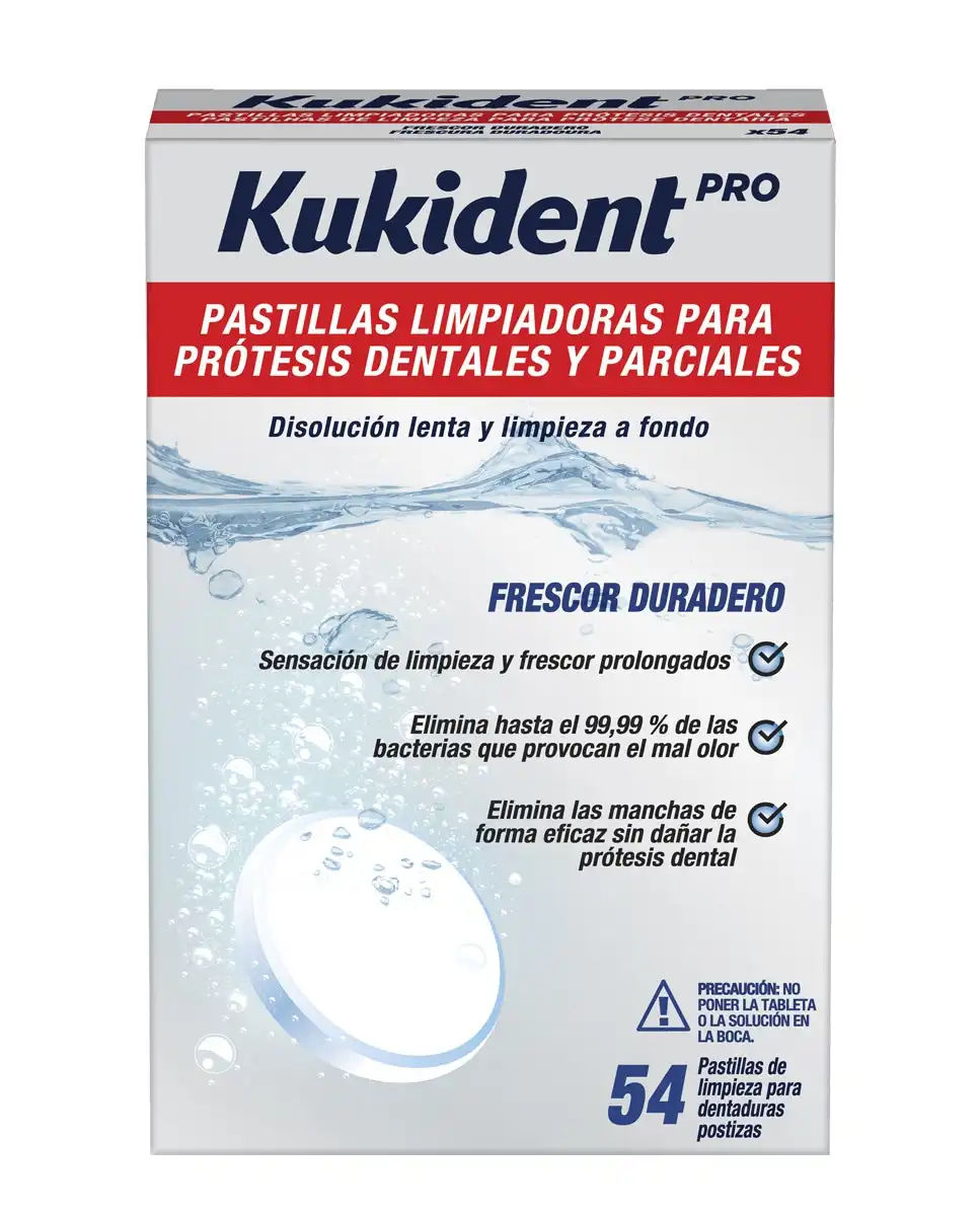Kukident - Limpiador De Prótesis Dentales Frescor Duradero Pro - Kukident - Comparador de precios
