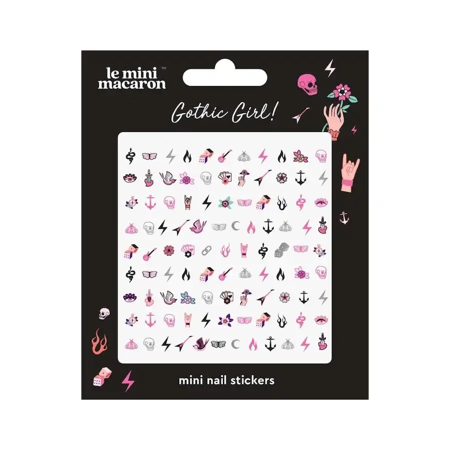 Le Mini Macaron - Mini Nail Stickers - Gothic Girl Uñas postizas y diseños de uñas 7 g - Le Mini Macaron - Comparador de precios