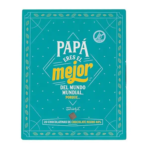 Libro De Chocolatinas Papá Eres El Mejor - Mr Wonderful - Comparador de precios