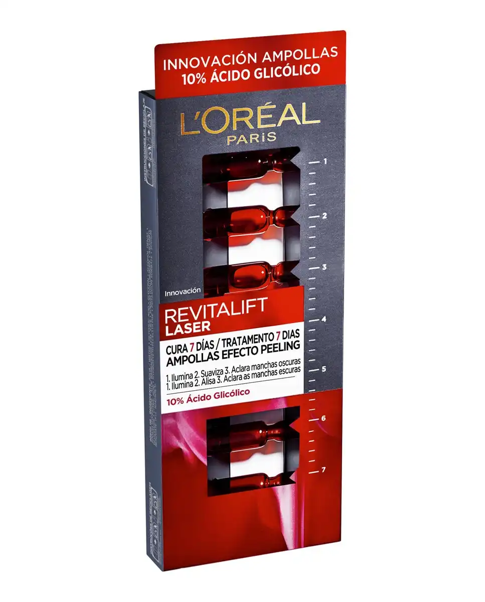 L'Oréal Paris - Ampollas Efecto Peeling Revitalift Laser - L'Oréal Paris - Comparador de precios
