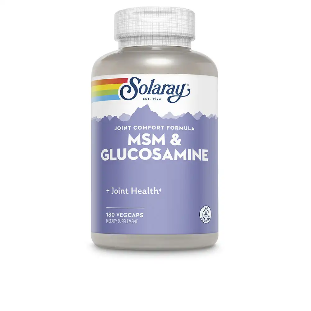 Msm & Glucosamine vegcaps 180 u - Solaray - Comparador de precios
