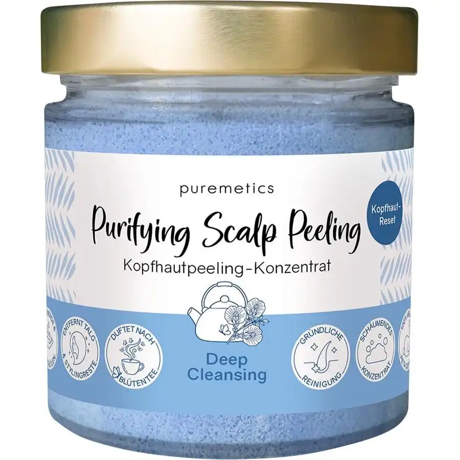 Peeling purificante para el cuero cabelludo 'Limpieza profunda Exfoliante capilar 250 g - puremetics - Comparador de precios