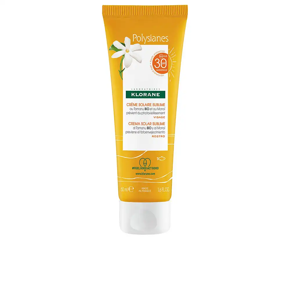 Polysianes Monoï Y Tamanu Bio crema solar sublime SPF30 50 ml - Klorane - Comparador de precios