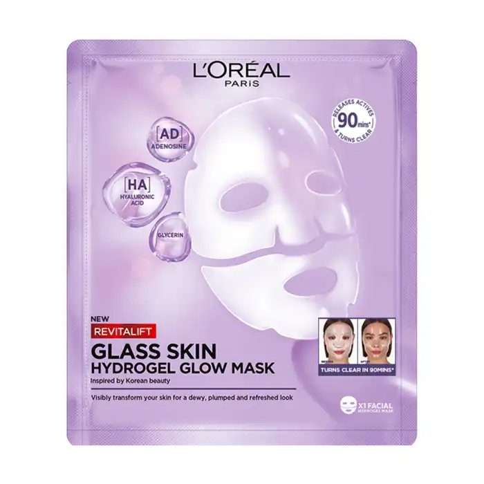 Revitalift Filler Glass Skin Mascarilla Facial de Hidrogel Iluminadora 25 gr - Loreal Paris - Comparador de precios