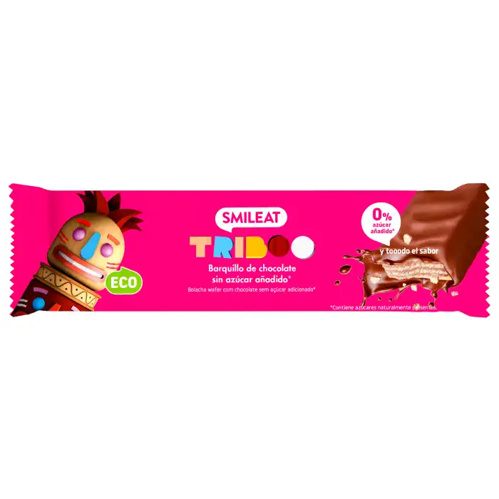Triboo Barquillo de Chocolate 40 gr - SMILEAT - Comparador de precios