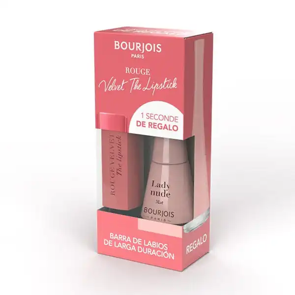 Velvet Lipstick Con Regalo Esmalte 1 Seconde 02 + 35 - Bourjois - Comparador de precios