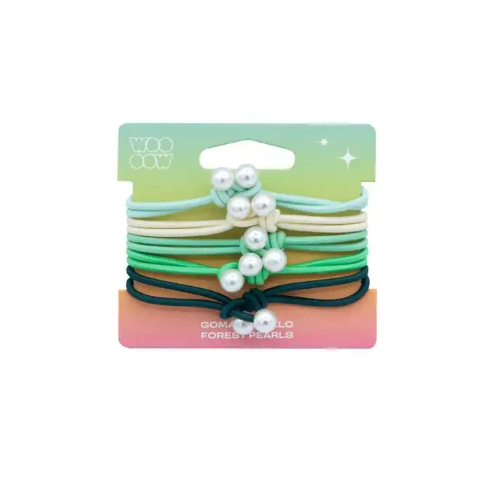 Set 5 Gomas de Pelo Pearls - Woo oow - Comparador de precios