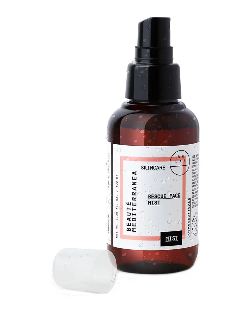Beauté Mediterranea - Bruma Facial Efecto Antioxidante Rescue Face Mist Con Aloe Vera Y Agua De Rosa Búlgara 100% Vegana 100 Ml - Beauté Mediterranea - Comparador de precios