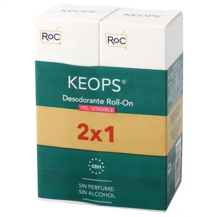 Duplo Keops Desodorante Sensitive Roll-on 30 ml - Roc - Comparador de precios
